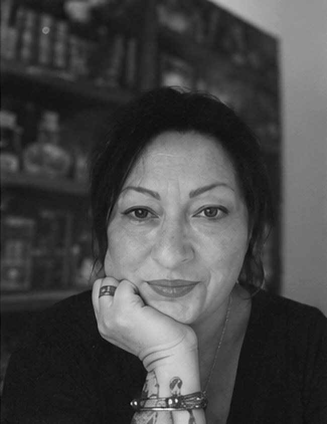 Portrait noir et blanc d'Isabella Massip